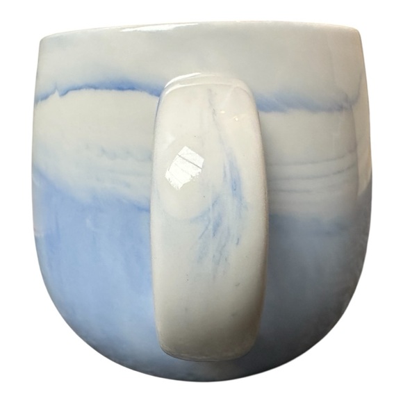 David’s Tea Marble Pattern Mug Blue White Swirl Coffee Tea - Picture 9 of 9
